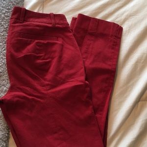J crew red dress pants